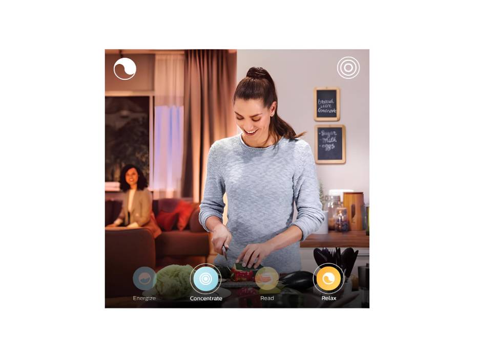 Philips Hue White and Colour Ambiance Smart Light Bulb 100W - 1600 Lumen [E27 Edison Screw] With Bluetooth. For Indoor Home Lighting, Livingroom, Bedroom with Voice Control and Alexa