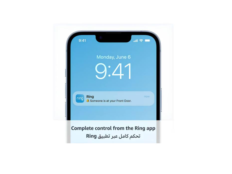 Ring Battery Video Doorbell | Answer your door from anywhere | Wireless Video Doorbell Camera I Head-To-Toe View, Two-way Talk | With Built-in Battery