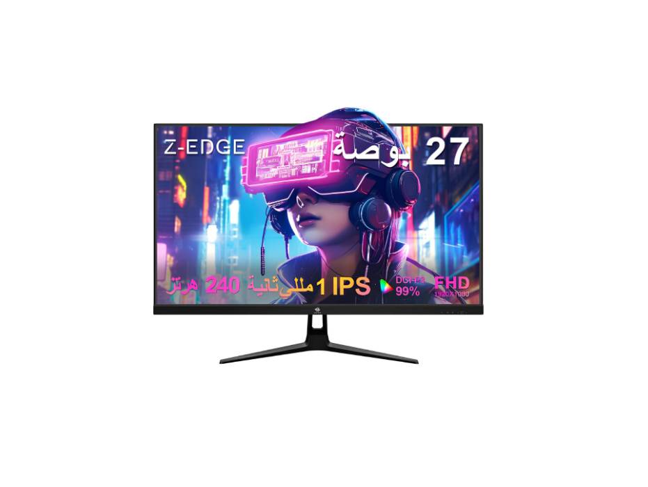 Z-Edge 27-inch Gaming Monitor 1920x1080 IPS 240Hz Gaming Monitor 1ms Frameless LED, UG27PJ AMD Freesync Premium Display Port HDMI