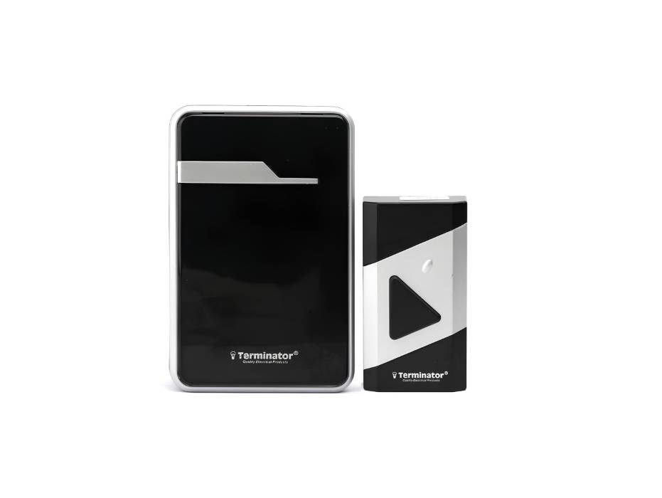 Terminator Door Bell Digital Wireless With 38 Different Melodies DC Black - TDB 019DC-B