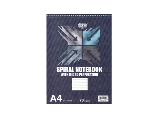 FIS Top Spiral Pad A4, 56gsm 70 Sheets Line Ruled - Altimus