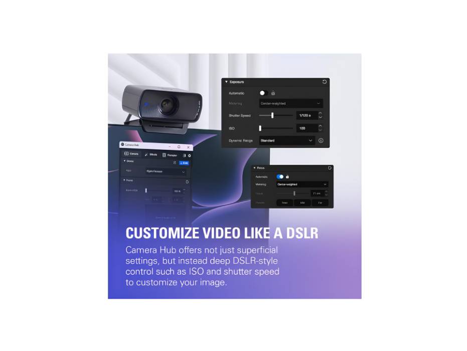 Elgato Facecam MK.2 – 1080p 60 Full HD Webcam, Pro Low-Light Performance, DSLR-Style App Control, HDR & Cinematic FX