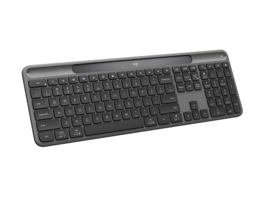 Logitech Signature Slim Solar Wireless Keyboard, Graphite