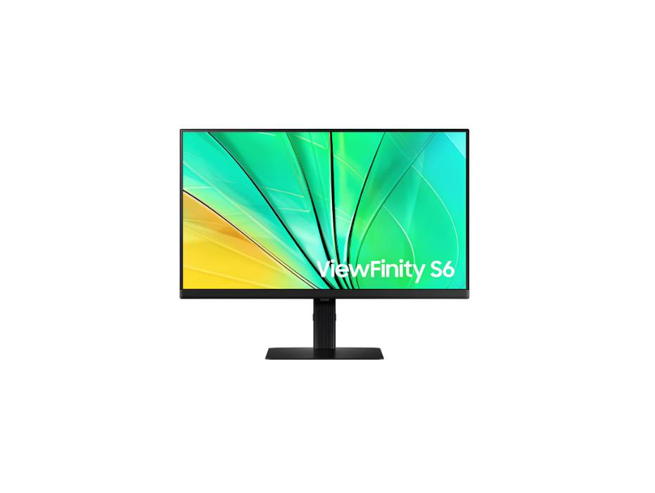 Samsung 27" S60D QHD ViewFinity S6 High Resolution Monitor, 100Hz refresh rate, 5ms Response Time, HDR10, Ergonomic Design - LS27D606EAMXUE