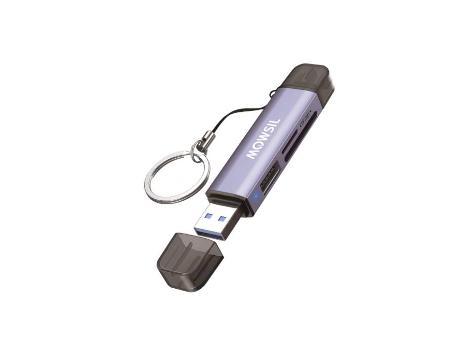 Mowsil SD Card Reader USB 3.0/USB C OTG Dual Slot Memory 3 in1