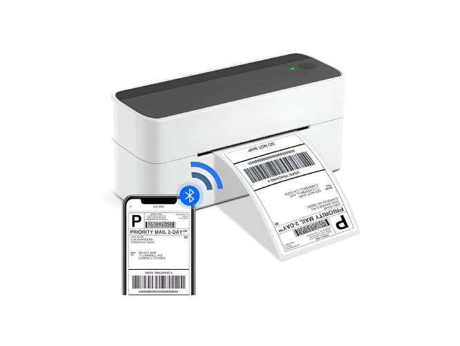 Phomemo PM241-BT Barcode Thermal Label Printer for Shipping Packages - 4x6" Label Bluetooth Printer