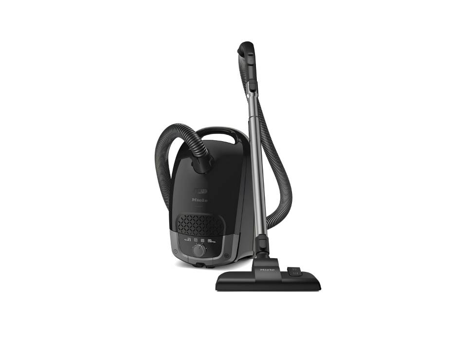 Miele Guard S1 Bagged Cylinder Vacuum Cleaner with FiberTeQ Universal Floorhead, Lightweight & Compact, Obsidian Black/Space Grey