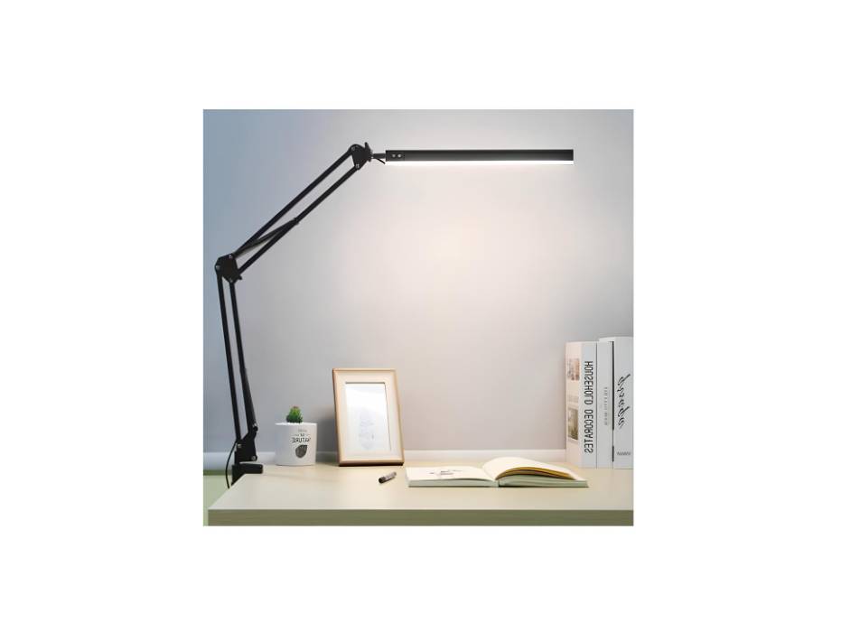 Table Lamp with Clamp for Computer/Desktop 3 Modes, 10 Brightness with USB Charging Port