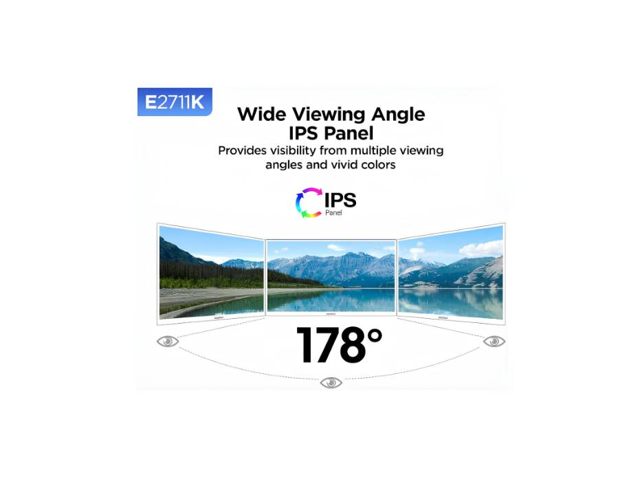 KOORUI 27 Inch Monitor FHD 1080P 144Hz Computer Monitor IPS Display 1500:1 Contrast Ratio with HDMI VGA, Three-Sided Slim Bezels, Freesync, 100 x 100 mm VESA Mountable, Ergonomic Tilt, Black