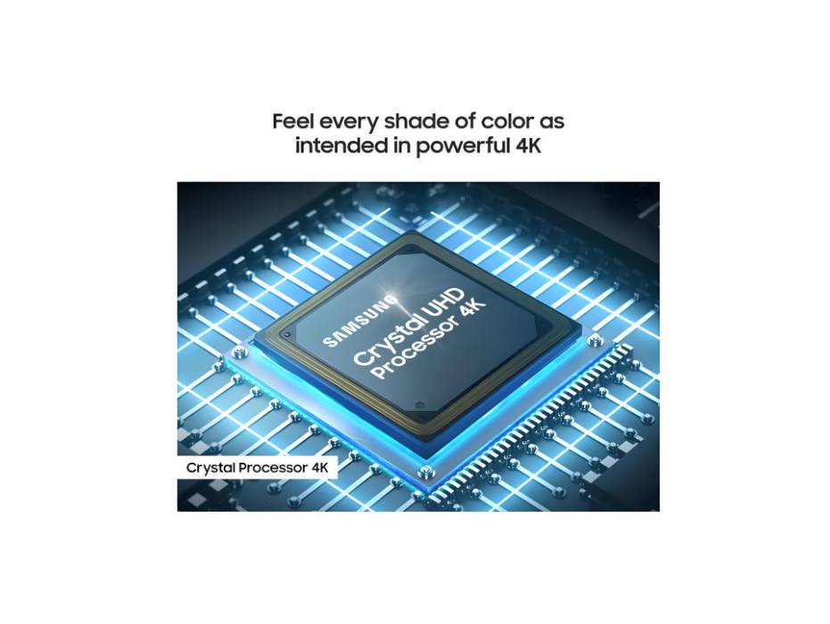 Samsung 65 Inch Crystal UHD TV, U8000F, 4K, Crystal Processor 4K, MetalStream Design, Samsung Knox Security, Endless Free Content, Smart TV, UA65U8000FUXZN