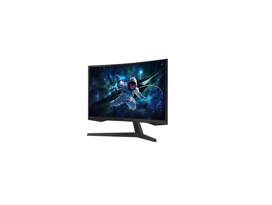 Samsung 27" Odyssey G5 G55C QHD Curved Gaming Monitor, 165Hz refresh rate and 1ms response time (MPRT), 1000R Curved Screen, AMD FreeSync, Middle East Version - LS27CG552EMXUE