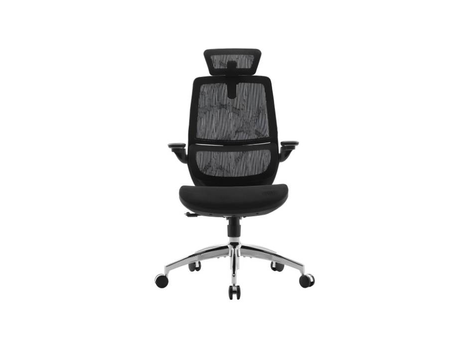 M59AS-M302 Ergonomic Office Chair, Upgrade the large cushions, Breathable Mesh Desk Chair with Dual Back Design, Swivel Task Chair, Adjustable Height (Black)
