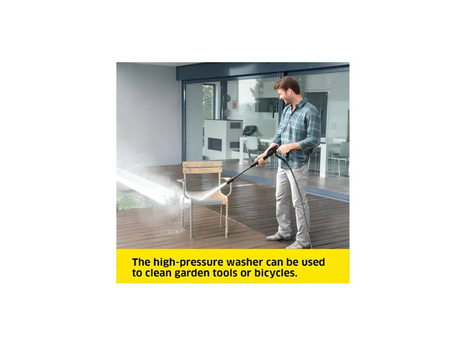 Karcher K2 Power Control Pressure Washer, 1400W, Powerful Cleaning Performance, High-Pressure, Multiple Accessories, Compact & Adjustable