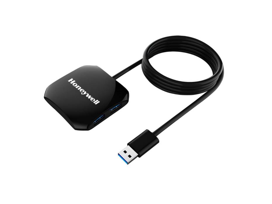 Honeywell Momentum 4-1 USB 3.0 Hub, 1.2M Cable, Max Current 900mA, Transmission Speed 5GBPS, Universally Compatible with all USB PC