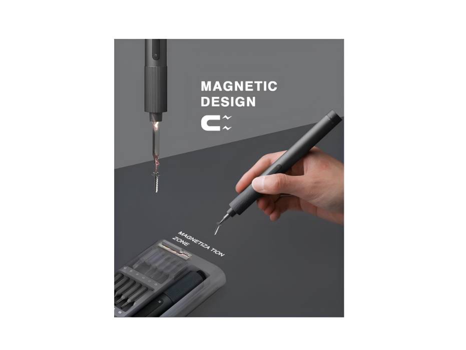 Xiaomi Electric Precision Screwdriver, 2 Speed Adjustable Torque with 24 Screwdriving Bit & Magnetic Container