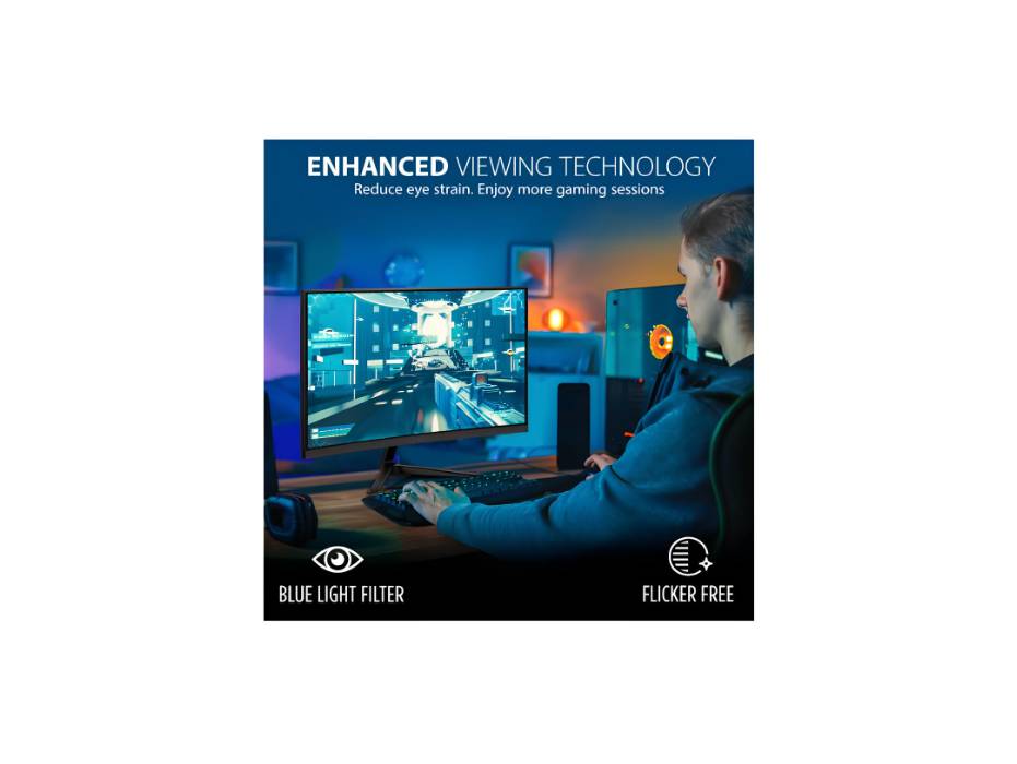 Viewsonic Omni VX2418C 24 Inch 1080p 1ms 165Hz Curved Gaming Monitor with AMD FreeSync