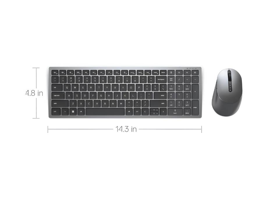 Dell Multi-Device Wireless Keyboard & Mouse Combo - KM7120W