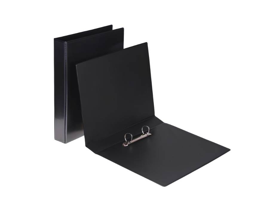 Alpha Presentation Binder 2 Rings A4 63mm Spine - Black  (207-BK)