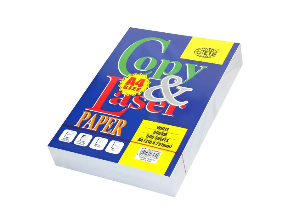 FIS Plus A4 Copy Paper 210 x 297mm, 80 gsm, 500sheets/ream