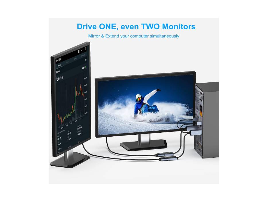 BENFEI HDMI to DisplayPort Adapter, HDMI Source to DisplayPort Monitor Compatible with PC Graphics Card, Laptop, PS5, Xbox,  Supporting 4K@60Hz 2K@144Hz 1080P@165Hz