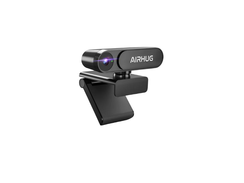 AIRHUG 2K Webcam No Mic with Privacy Cover, USB Web Cam for Computer and Laptop Plug & Play, Web Camera Without Audio, 78° Wide-Angle