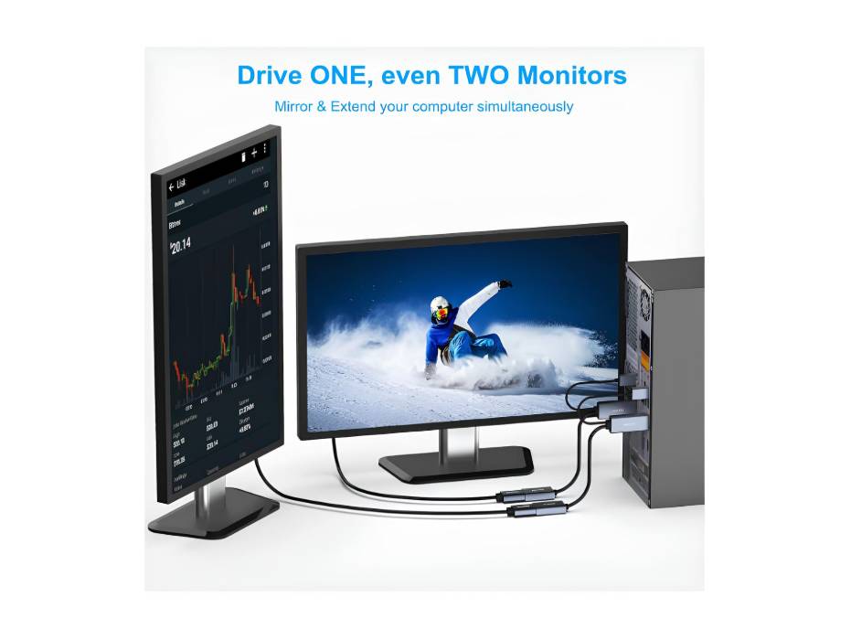 BENFEI HDMI to DisplayPort Adapter, HDMI Source to DisplayPort Monitor Compatible with PC Graphics Card, Laptop, PS5, Xbox,  Supporting 4K@60Hz 2K@144Hz 1080P@165Hz