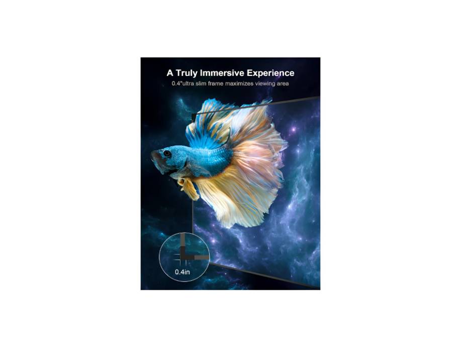 AWOL VISION Projector Screen 100 inch Fixed Frame, 4K / 8K Ultra HD, HDR & Active 3D Movie Wall Mount Projector Screen, Matte White Material, MW-100