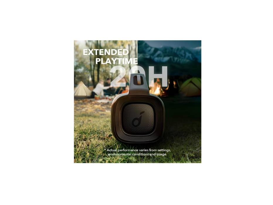 Anker Motion Boom Plus Outdoor Speaker with 80W Booming Sound, 20H Playtime, IP67 Waterproof and Dustproof, Type-C, Custom EQ, 5.3, Portable Bluetooth Speaker