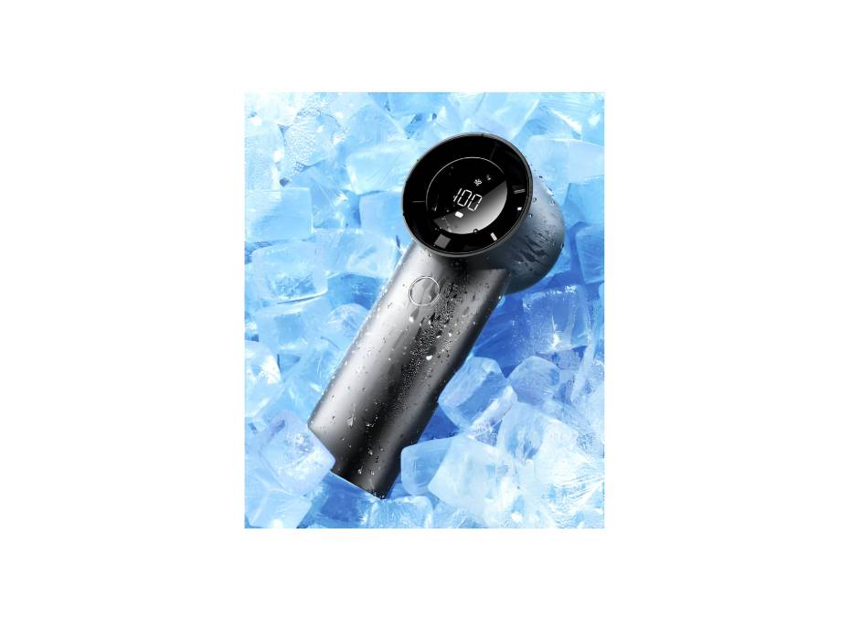 coldSky Portable Handheld Turbo Fan, 5 Speed Adjustable With Digital Display, Powerful High Speed 6000mAh Battery