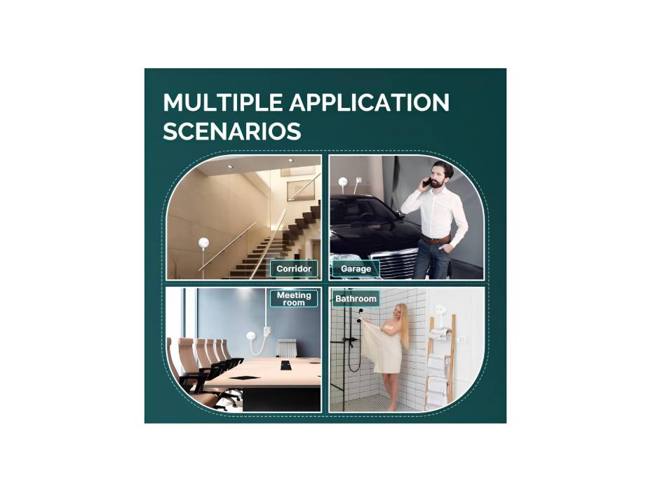 MOES ZigBee Human Presence Sensor, Equipped with 24GHz Industrial Grade Millimeter Wave Radar and Wide Temperature Operation, USB Powered, Requires (MOES ZigBee Hub)