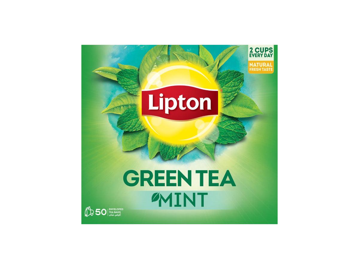 Lipton Green Tea Mint Flavour 50 Tea Bags - Altimus