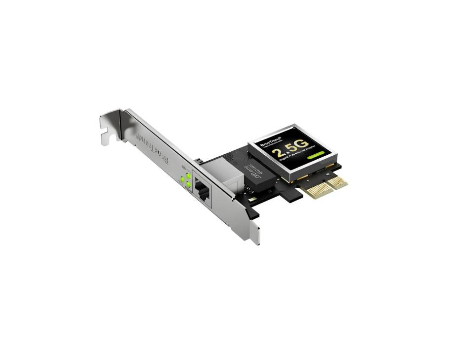 BrosTrend 2.5Gb Network Card, PCIe Network Adapter RJ45 NIC with Extra Low-profile Bracket