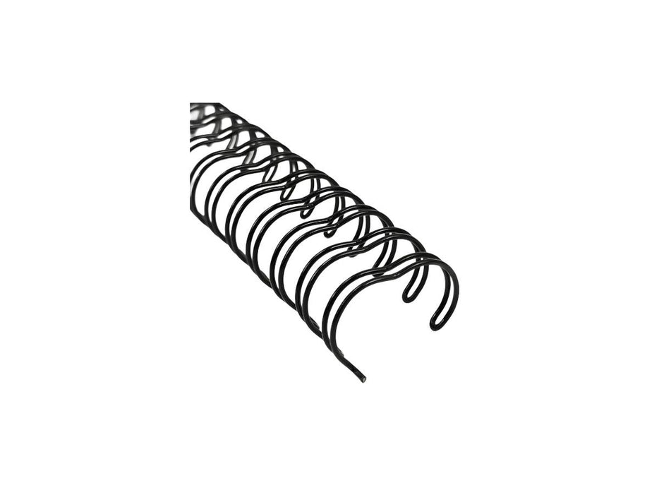 TPPS Binding Ring Wire 3:1 6.4mm (1/4") 34 loops 100/box, Black