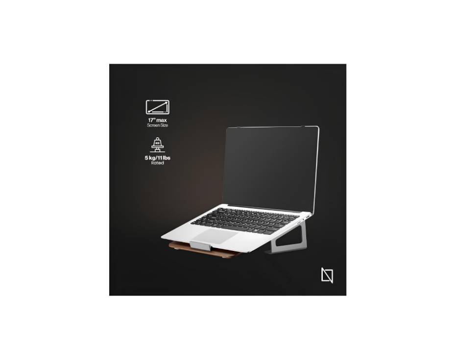 Navodesk Wooden Laptop Riser Stand, Ergonomic Desk Accessory