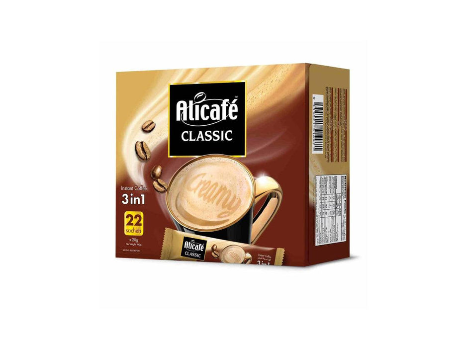 Alicafe Classic 3 in 1 Regular Coffee 22 Sachets 440 Gm - Altimus