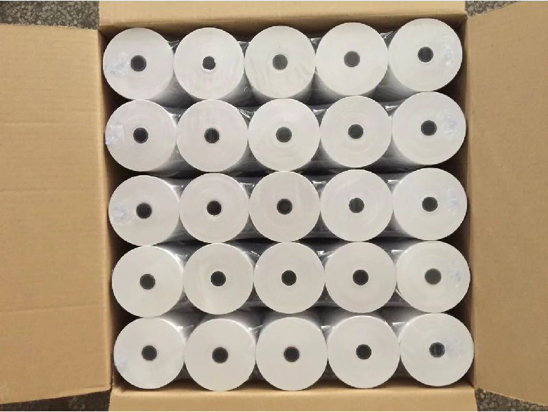 Thermal Paper Roll 80 x 38 mm, 1/2 inch core, 100 rolls/Box