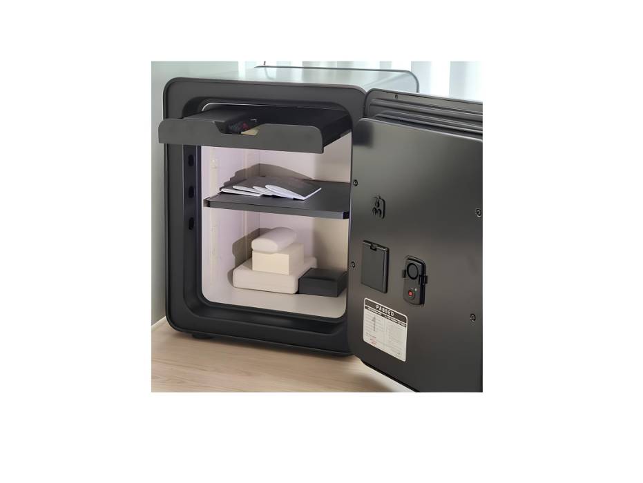 METACEL Fire Resistant Safe MC-040PR, Digital & Fingerprint Lock, Black