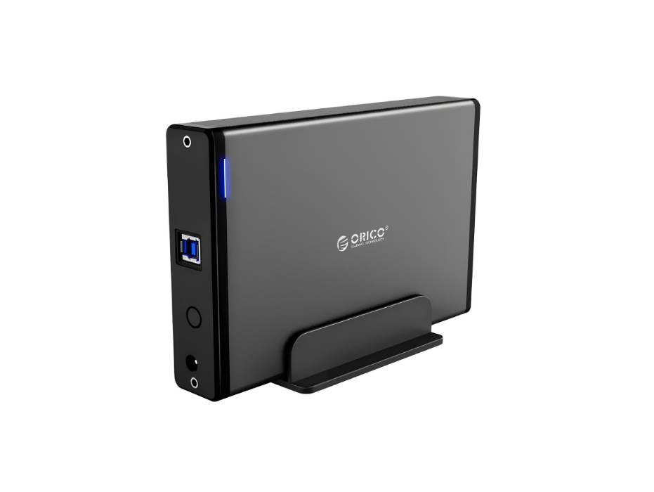 ORICO 3.5 External Hard Drive Enclosure USB3.0 Aluminum SATA HDD/SSD Hard Disk Case, for 2.5/3.5inch Hard Drive, Up to 16TB