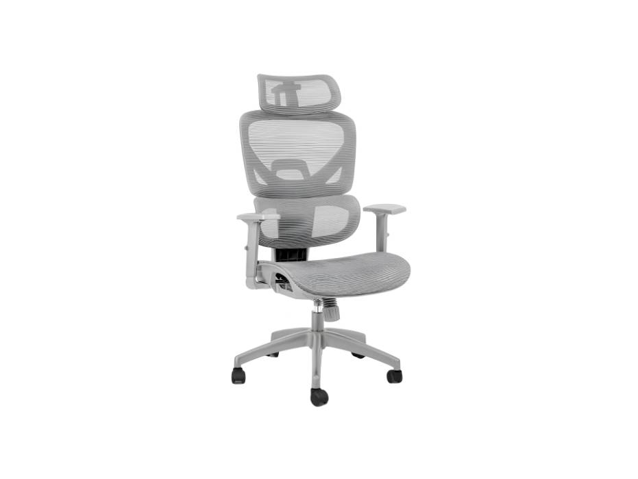 Office Computer Ergonomic High Back Gaming Chairs Reclining & Height Adjustable Computer Chair with Neck and Massage Lumbar Support, Comfortable Armrest Headrest, Grey