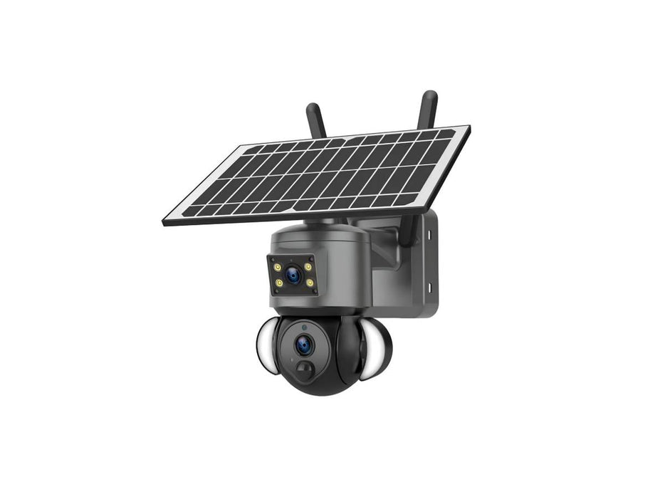 CRONY ST-558-8MP-12X-4G Dual Lens Zoom Solar Battery Camera, 2K