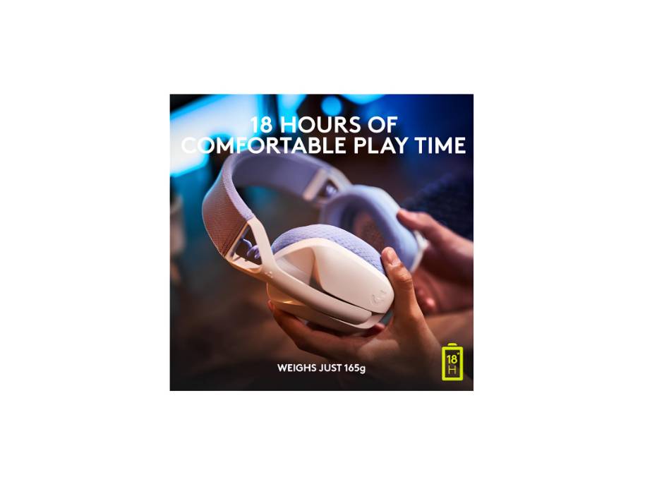 Logitech G435 LIGHTSPEED & Bluetooth Wireless Gaming Headset - Ultra Lightweight, White