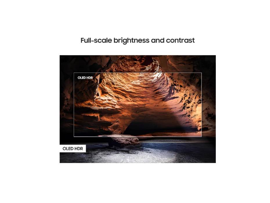 Samsung 65 Inch OLED TV, S85F, 4K, NQ4 AI Gen2 Processor, 4K AI Upscaling, OLED HDR, PANTONE Validated, Samsung Vision AI Smart TV, QA65S85FAEXZN