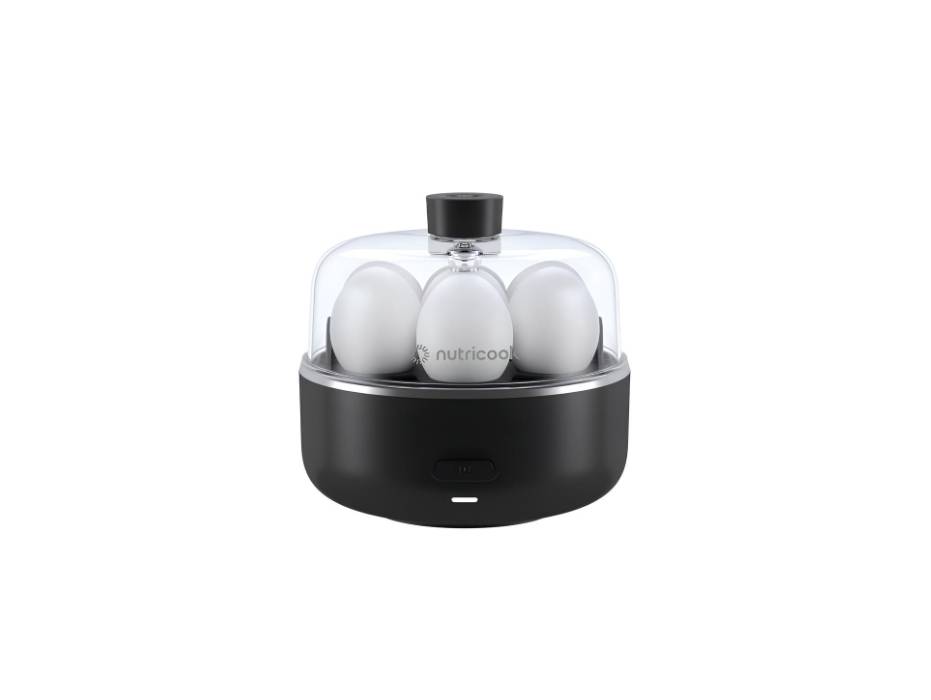 Nutricook Egg Cooker, 7 Eggs Capacity,Egg Cooker for Boiled, Poached, Scrambled Eggs & Omelettes, Buzzer Indicator, Precision Cooking, Includes accessories