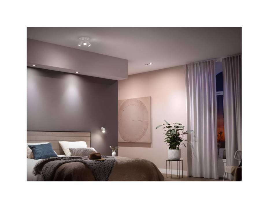 Philips Hue White Ambiance Smart Light Bulb 2 Pack [GU10 Spot] with Bluetooth (works with Alexa, Google Assistant and Apple)