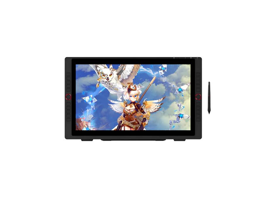 XP-pen 22R Pro Drawing Monitor 21.5 Inch Pen Display Graphic Monitor IPS Monitor with Two Red Dial Wheels and 20 Express Keys Battery-Free Stylus Tilt Supported