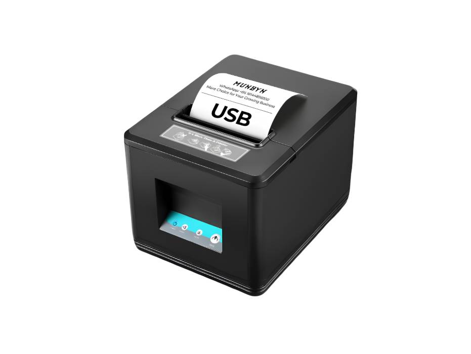 MUNBYN 80mm USB Receipt Printer, POS Printer with Auto Cutter ESC/POS Command Support Windows Mac(Only USB Interface)
