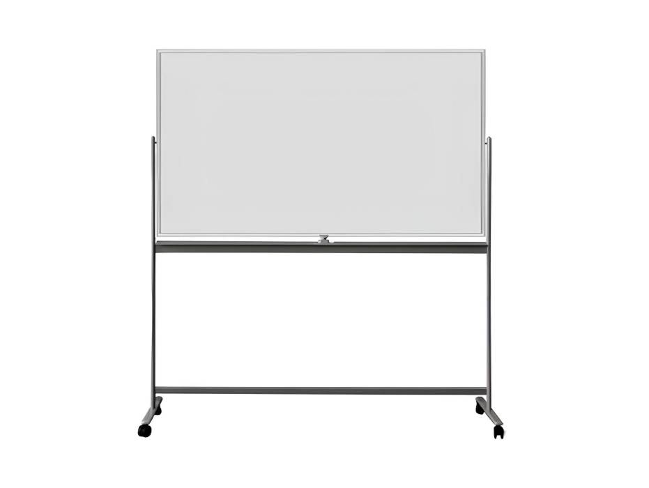 Double Sided Magnetic Whiteboard With Metal Stand & Wheels 900mm x 1200mm (90cm x 120cm)