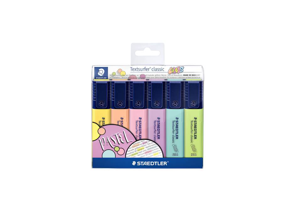 Staedtler Textsurfer Classic Pastel Color (Pack of 6)