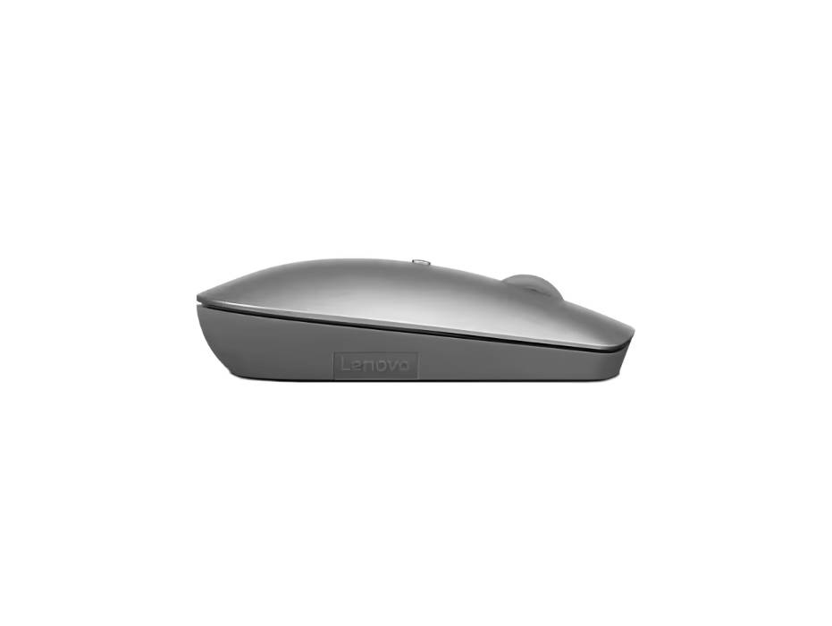 Lenovo 600 Bluetooth Silent Mouse, Blue Optical Sensor, Adjustable DPI, 4 Button, Gray