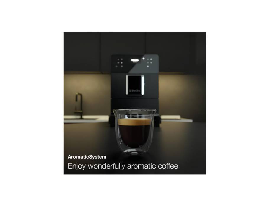 Miele CM 5310 Silence Automatic Bean-to-Cup Coffee Machine with OneTouch for Two, AromaticSystem and Milk Frothing, Obsidian Black
